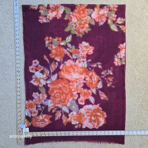 NWT J. Jill Wool Scarf Lightweight Floral